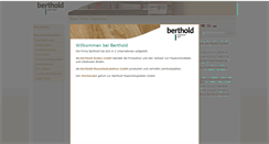 Desktop Screenshot of berthold-holz.de